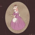  2020 anthro breasts capreoline cervid clothed clothing digital_media_(artwork) dress female mammal reindeer solo thelupinprincess 