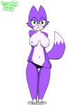  :3 agenexxowo alpha_channel anthro artist_name bia_(agenexxowo) black_clothing black_panties black_underwear clothing domestic_cat fan_character felid feline felis female fur green_eyes half-closed_eyes hi_res inviting looking_at_viewer mammal markings narrowed_eyes nipples panties purple_body purple_fur raised_tail reflection shadow signature simple_background solo tail_maw tail_mouth toony transparent_background underwear 