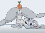  anal anal_penetration anthro anus areola batesz2 breasts carrot dildo dildo_in_ass dildo_penetration disney female food genitals improvised_dildo improvised_sex_toy judy_hopps lagomorph leporid looking_at_viewer mammal masturbation nipples open_mouth penetration plant pussy rabbit sex_toy sex_toy_in_ass sex_toy_penetration simple_background small_breasts solo spread_legs spreading upside_down vegetable zootopia 