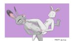  16:9 beastars breasts butt crossover disney duo female female/female genitals haru_(beastars) judy_hopps kivuru lagomorph leporid mammal paws pussy rabbit sex tribadism vaginal widescreen zootopia 