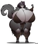  absurd_res anthro big_breasts breasts canid canine canis female hi_res huge_breasts hyper hyper_breasts mammal solo superix wolf 