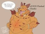  activision anthro belly big_belly blushed camsan_r_s claws dragon english_text hi_res magnus_(spyro) male male/male overweight overweight_male solo spikes spyro_reignited_trilogy spyro_the_dragon text tongue tongue_out video_games 