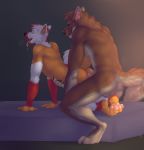  abs absurd_res aiden_(viverack) all_fours anal anal_penetration anthro anthro_on_anthro anus arched_back balls bareback bed bedroom_sex biceps big_balls big_penis blush bodily_fluids breath brown_body brown_fur butt by_dream canid canine canis cum cum_in_ass cum_inside doggystyle domestic_dog domination drooling duo eyes_closed from_behind_position fur furniture genital_fluids genitals german_shepherd grey_body grey_fur hanryo herding_dog hi_res humanoid_genitalia humanoid_penis male male/male male_domination male_penetrated male_penetrating male_penetrating_male mammal moan muscular muscular_anthro muscular_male nude open_mouth orange_body orange_fur pastoral_dog pawpads paws pecs penetration penis red_body red_fur saliva sex simple_background smile smirk submissive submissive_male teeth thrusting tongue white_body white_fur wolf 