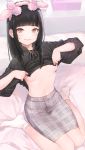  aihara_shouta no_bra pasties shirt_lift undressing 