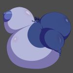  1:1 allymoodyneko belly belly_expansion big_belly big_breasts big_butt blue_body blue_hair breast_expansion breasts butt butt_expansion expansion female hair huge_breasts huge_butt huge_thighs humanoid hybrid hyper hyper_belly hyper_breasts hyper_butt hyper_thighs inflation overweight overweight_female overweight_humanoid purple_eyes simple_background solo thick_thighs wide_hips wings 