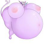  1:1 allymoodyneko anthro areola belly belly_expansion big_belly big_breasts big_butt blimp_fruit_(super_mario_galaxy_2) blush breast_expansion breasts butt eeveelution espeon expansion eyewear female food fruit glasses grey_hair hair hi_res huge_breasts huge_butt hyper hyper_belly hyper_breasts hyper_butt inflation mario_bros nintendo nipples pink_body plant pok&eacute;mon pok&eacute;mon_(species) simple_background solo standing thick_thighs video_games 
