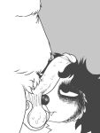  2020 3:4 anthro ball_lick balls black_and_white chubby_male digital_media_(artwork) duo female fur genitals grey_background hair half-closed_eyes hi_res lazzzy_drawings licking lips long_tongue male male/female mammal monochrome narrowed_eyes oral penis penis_on_face pilosan sex simple_background slightly_chubby sloth teeth tongue tongue_out vicky_(lazzzy_drawings) wet_balls xenarthran 