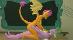  16:9 3d_(artwork) anthro anthro_on_anthro anthro_penetrated anthro_penetrating anthro_penetrating_anthro breasts cowgirl_position digital_media_(artwork) dragon duo female female_penetrated friendship_is_magic hasbro hi_res male male/female male_penetrating male_penetrating_female my_little_pony on_bottom on_top papadragon69 penetration sex smolder_(mlp) spike_(mlp) widescreen 