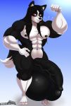  5_fingers 5_toes absurd_res anthro balls biceps big_balls big_muscles big_penis black_penis border_collie canid canine canis collie domestic_dog fingers genitals hair herding_dog hi_res huge_balls huge_penis humanoid_genitalia humanoid_penis hyper hyper_balls hyper_genitalia hyper_penis long_hair male mammal motion_lines muscular muscular_anthro muscular_male nude pablo_lione pastoral_dog penis red_eyes sheepdog solo sonatadragon throbbing_balls toes triceps vein veiny_penis 