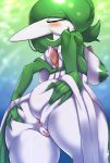  &lt;3 2020 absurd_res ashraely big_breasts blush breasts butt butt_pose clothing curvy_figure digital_media_(artwork) female gardevoir genitals hi_res huge_breasts humanoid looking_at_viewer nintendo not_furry open_mouth pok&eacute;mon pok&eacute;mon_(species) pose pussy red_eyes simple_background smile solo standing thick_thighs video_games voluptuous wide_hips 