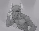  anthro cute_fangs greyscale looking_at_viewer male mammal monochrome murid murine muscular muscular_male nails rat rodent shephard solo teeth tgt1512 whiskers 