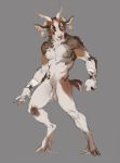  animal_genitalia anthro bovid caprine cloven_hooves ear_piercing fully_sheathed genitals goat hi_res hooves horn male mammal multi_horn nipple_piercing nipples nude piercing sheath short_tail solo standing tgt1512 