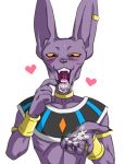  &lt;3 5_fingers anthro beerus begging blush bodily_fluids bracelet clothing cum cum_in_mouth cum_inside cum_on_hand cum_string domestic_cat dragon_ball dragon_ball_super drooling felid feline felis fingers front_view genital_fluids gesture hairless hairless_cat jewelry looking_at_viewer male mammal messy necklace open_mouth pointing pointing_at_head pointing_at_self saliva simple_background solo sphynx_(cat) teba_motoko white_background yellow_sclera 