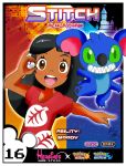  2020 alien ambiguous_gender black_hair black_nose blue_body blue_fur clothing crossover disney dress duo english_text experiment_(lilo_and_stitch) female fur hair hi_res human lilo_and_stitch lilo_pelekai mammal multi_arm multi_limb nintendo pawpads pok&eacute;ball pok&eacute;mon pok&eacute;mon_(species) semi-anthro stitch_(lilo_and_stitch) text video_games xeternalflamebryx young 
