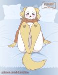  2020 2d_animation 5_toes aggressive_retsuko animated anime anthro arm_markings barefoot belly big_breasts bikomation blush bodily_fluids bra breasts canid canine canis cheek_tuft clitoris clothing conditional_dnp curvy_figure dialogue digital_media_(artwork) domestic_dog ear_tuft english_text eye_markings eyebrows eyelashes eyes_closed eyeshadow facial_markings facial_tuft feet female fingers frame_by_frame fur fur_markings fur_tuft furniture genital_fluids genitals happy head_markings inui_(aggressive_retsuko) leg_markings light_ears light_markings long_legs looking_pleasured looking_up loop makeup mammal markings mascara monotone_belly monotone_tail mouth_closed multicolored_body multicolored_fur multicolored_markings nipples open_mouth orange_body orange_fur orange_tail pawpads pink_nipples pussy pussy_juice sanrio shaved shaved_pussy short_playtime smile snout socks_(marking) soles solo spread_legs spread_pussy spreading tan_body tan_fur text thin_eyebrows toes topwear tuft two_tone_body two_tone_face two_tone_fur two_tone_markings underwear waving_tail white_body white_face white_fur wide_hips yellow_body yellow_fur 