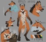  absurd_res anatomically_correct animal_genitalia anthro balls biped bodily_fluids brown_eyes canid canine canis cellphone cigarette clothed clothing dialogue duo english_text fur genitals hi_res inner_ear_fluff kissing male male/male mammal maned_wolf marcello_(sepulte) model_sheet multi_nipple multicolored_body multicolored_fur musk nipples nude open_mouth paws phone pillow portuguese_text reyes_(sepulte) saliva saliva_string sepulte sheath simple_background solo standing tall text tuft wolf 