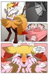  anthro blush braixen comic hi_res keluturtle kingbriarturtle male nintendo pok&eacute;mon pok&eacute;mon_(species) porn_studio solo video_games 