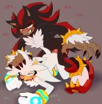  all_fours anal anthro claws duo eulipotyphlan foreskin genitals hand_on_head hi_res male male/male mammal oodi_(artist) penis shadow_the_hedgehog silver_the_hedgehog size_difference sonic_the_hedgehog_(series) were wereeulipotyphlan werehog 