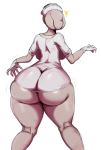  2017 absurd_res back_boob big_breasts big_butt breasts butt clothing curvy_figure eyeless female gloves handwear hat headgear headwear hi_res huge_butt humanoid konami looking_back nurse_(silent_hill) nurse_hat rear_view silent_hill solo sssonic2 surprise thick_thighs tight_clothing video_games voluptuous wide_hips 