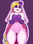  3:4 bottomwear broodal clothed clothing clothing_lift female hariet_(mario) hi_res lagomorph leporid mammal mario_bros nintendo rabbit skirt skirt_lift solo starfinga super_mario_odyssey video_games 