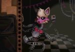  2_heads ambiguous_gender angry animatronic anthro black_sclera bow_tie canid canine cheek_tuft eyebrows facial_tuft five_nights_at_freddy&#039;s five_nights_at_freddy&#039;s_2 fox fur grey_body head_tuft hi_res lipstick machine makeup mammal mangle_(fnaf) multi_head pink_body pink_fur pink_inner_ear red_cheeks robot teexhut-exe tuft video_games white_body white_eyes white_fur 
