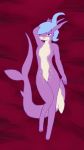  9:16 anthro body_pillow dakimakura_design dakimakura_pillow dakimakura_pose dazmier fish girly hi_res lamniform magenta_body male marine pillow purple_eyes shark solo thresher_shark 