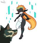  canid canine canis duo female feral flat_chested floating fur genitals hair hi_res humanoid humanoid_pointy_ears link_(wolf_form) long_hair looking_at_another male mammal metzgeray midna multicolored_body multicolored_fur navel nintendo nude one_leg_up orange_hair pussy raised_leg red_eyes slightly_chubby solo_focus tattoo teeth the_legend_of_zelda twili twilight_princess two_tone_body two_tone_fur video_games wolf yellow_sclera 