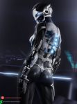  3d_(artwork) ada-1 blender_(software) blue_eyes breasts destiny_(video_game) destiny_2 digital_media_(artwork) exo female furniture glowing glowing_eyes gun hand_on_leg hi_res humanoid looking_at_viewer looking_back machine not_furry nude ranged_weapon robot robot_humanoid simple_background skstalker solo table text thick_thighs url weapon white_body 