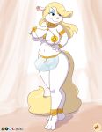  animaniacs anklet anthro big_breasts breasts choker clothed clothing female furboz jewelry mammal minerva_mink mink mustelid musteline necklace skimpy translucent translucent_clothing warner_brothers 