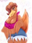  anthro avian berrythedragon bird breasts cleavage clothed clothing female hi_res solo 