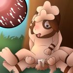  anthro blush bodily_fluids cum cum_in_pussy cum_inside duo female female_on_top genital_fluids genitals hands_on_thighs hi_res humanoid_genitalia humanoid_penis impregnation male male/female nintendo on_top outside ovum penis pok&eacute;mon pok&eacute;mon_(species) pussy pussy_juice smeargle sperm_cell tongue tongue_out tree umbry00 video_games 