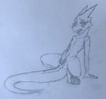  absurd_res anthro bestbake female fingering genitals hi_res kobold masturbation penetration presenting presenting_pussy pussy reptile scalie sketch solo spread_legs spread_pussy spreading vaginal vaginal_fingering vaginal_masturbation vaginal_penetration 