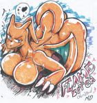  &lt;3 charizard dragon female hi_res mcdave19 nintendo orange_body pok&eacute;mon pok&eacute;mon_(species) solo traditional_media_(artwork) video_games 
