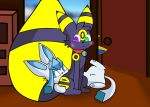  big_tail cuddling dstitan eeveelution female feral fluffy fluffy_tail glaceon group hi_res invalid_tag jolteon male nintendo pok&eacute;mon pok&eacute;mon_(species) storm titan(dstitan) umbreon video_games 