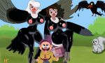  accipitriform anthro avian big_breasts big_butt bird black_body breasts butt disney disney_princess duo female female/female feral genitals hi_res huge_breasts huge_butt hugotaker humanoid nude vulture 