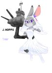  2020 absurd_res alpha_channel anthro clothed clothing disney dress female fully_clothed fur grey_body grey_fur hi_res judy_hopps lagomorph leporid looking_at_viewer mammal purple_eyes rabbit simple_background solo tieradler transparent_background wedding_dress zootopia 