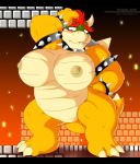  anthro areola armband belly big_breasts bite biting_lip biting_own_lip blush bowser bracelet breasts claws collar crossgender dracojeff english_text featureless_crotch female hair hand_on_head hand_on_hip horn huge_breasts jewelry koopa mario_bros nintendo nipples non-mammal_breasts nude overweight overweight_anthro overweight_female red_hair reptile scalie self_bite solo spiked_armband spiked_bracelet spiked_collar spiked_tail spikes spikes_(anatomy) standing text thick_tail thick_thighs url video_games 
