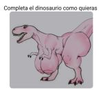  bent_over big_breasts big_butt breasts busty_feral butt claws digitigrade dinosaur eyelashes female feral huge_breasts monochrome non-mammal_breasts open_mouth picturd pink_body pink_scales raised_tail reptile scales scalie sharp_teeth simple_background solo spanish_text teeth template text theropod thick_tail translated tyrannosaurid tyrannosaurus tyrannosaurus_rex wide_hips 