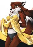  2020 anthro black_nose breasts brown_hair canid canine clothed clothing digital_media_(artwork) female fox hair hi_res mammal mysticalpha solo 