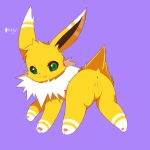  1:1 absurd_res anus eeveelution female feral fur genitals hi_res jolteon kryztar nintendo pok&eacute;mon pok&eacute;mon_(species) presenting pussy ringed_eyes solo video_games vovo yellow_body yellow_fur 