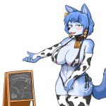  1:1 absurd_res animal_print anthro areola armwear big_areola bikini blue_body blue_fur blush bodily_fluids breasts canid canine canis clothed clothing cow_print cowbell ear_tag female fur gesture hair hi_res krystal lactating legwear looking_at_viewer mammal nintendo open_mouth short_hair side-tie_bikini simple_background smile solo standing star_fox swimwear unknown_artist video_games wolf 