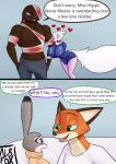  &lt;3 absurd_res albinefox albino anthro bandage big_breasts big_penis blood bodily_fluids breasts bulge canid canine comic cuddling disney english_text fan_character female fox genitals group hi_res humor judy_hopps lagomorph larger_male leporid licking male mammal marshmallow_(albinefox) muscular muscular_male nick_wilde owo penis predator/prey rabbit simple_background size_difference small_waist smaller_female smile text thick_thighs tongue tongue_out wide_hips zootopia 