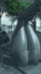  9:16 anthro anus breasts destiny_(video_game) destiny_2 exo exo_stranger female genitals hi_res nude pussy solo strangersfm 