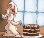  alcremie anthro balls big_penis bodily_fluids butt cake cum cum_on_food dessert food food_creature food_humanoid fruit genital_fluids genitals goo_creature hi_res humanoid male masturbation nintendo nova_nsfw penis plant pok&eacute;mon pok&eacute;mon_(species) solo strawberry video_games 