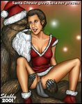  chewbacca christmas princess_leia_organa santa_claus shabby_blue star_wars wookiee 