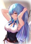  cleavage cocoablue23 hololive hololive_english pointy_ears yukihana_lamy 