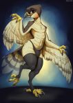  2020 accipitrid accipitriform anthro avian bird digital_media_(artwork) feathered_wings feathers hi_res male smile solo wings zazush-una 