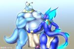  absurd_res alien antennae_(anatomy) anthro anus backsack balls belly belly_overhang biceps big_balls big_belly big_penis blue_body blue_skin blush bodily_fluids bulge butt clothed clothing clothing_aside digital_media_(artwork) domo_(ben300) dragon duo egyptian flay_(wingedwilly) flirting frill_(anatomy) gaping genitals glowing hand_on_stomach hi_res horn humanoid_genitalia humanoid_penis jewelry loincloth loincloth_aside looking_at_viewer looking_back looking_pleasured male male/male musclegut muscular muscular_male nude open_mouth overweight overweight_male penis raised_tail reptile scalie simple_background size_difference smile stretched_anus thick_thighs tongue vein veiny_penis wide_hips wingedwilly 