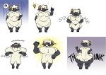  absurd_res anthro big_butt bovid butt caprine cute_expression fur hi_res horn huge_butt humor hyper hyper_butt luxythesheep male mammal muscular muscular_anthro muscular_male obese obese_anthro obese_male overweight overweight_anthro overweight_male sheep solo squish thick_thighs toony weight_gain wool_(fur) 