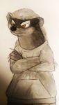  anthro badger hi_res honey_(disambiguation) male mammal mustelid musteline solo unknown_artist 
